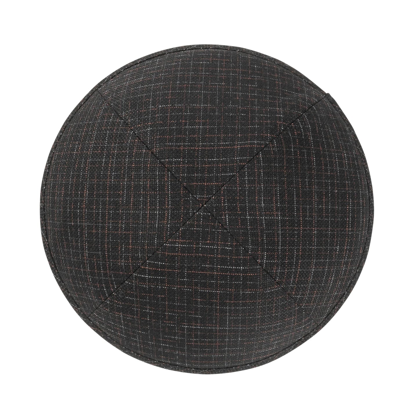 IKIPPAH BLACK & MAROON ETCH YARMULKE