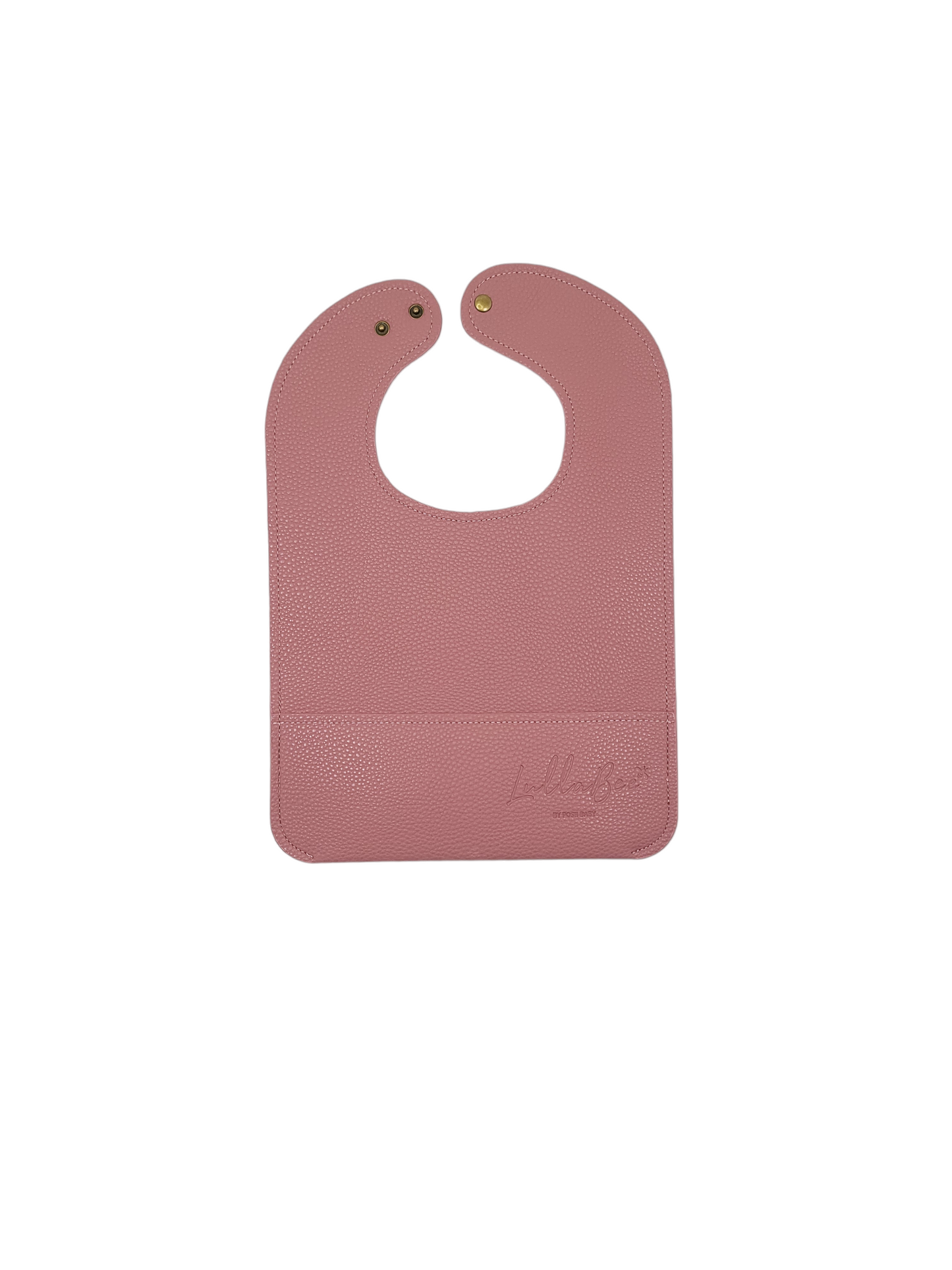 Lullabee Faux Leather Personalized Bibs in Assorted Colors