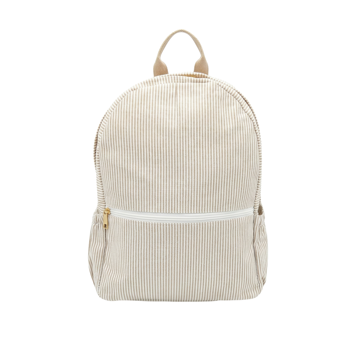 Lullabee Large Taupe Seersucker Backpack