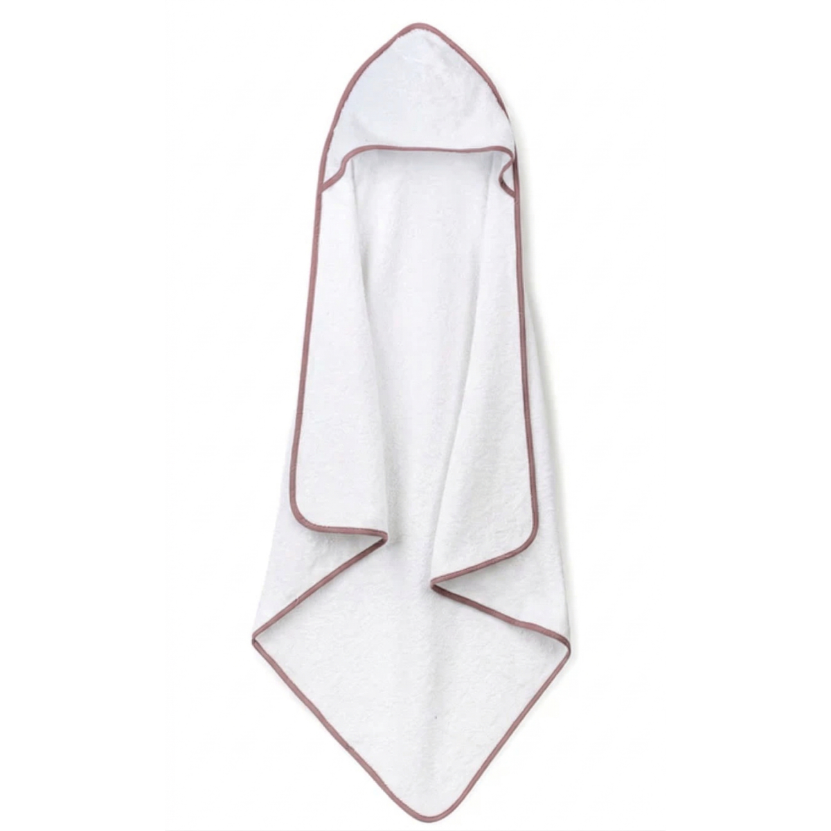 Lullabee XL Rosewood Baby Hooded Towel With Wash Mitt