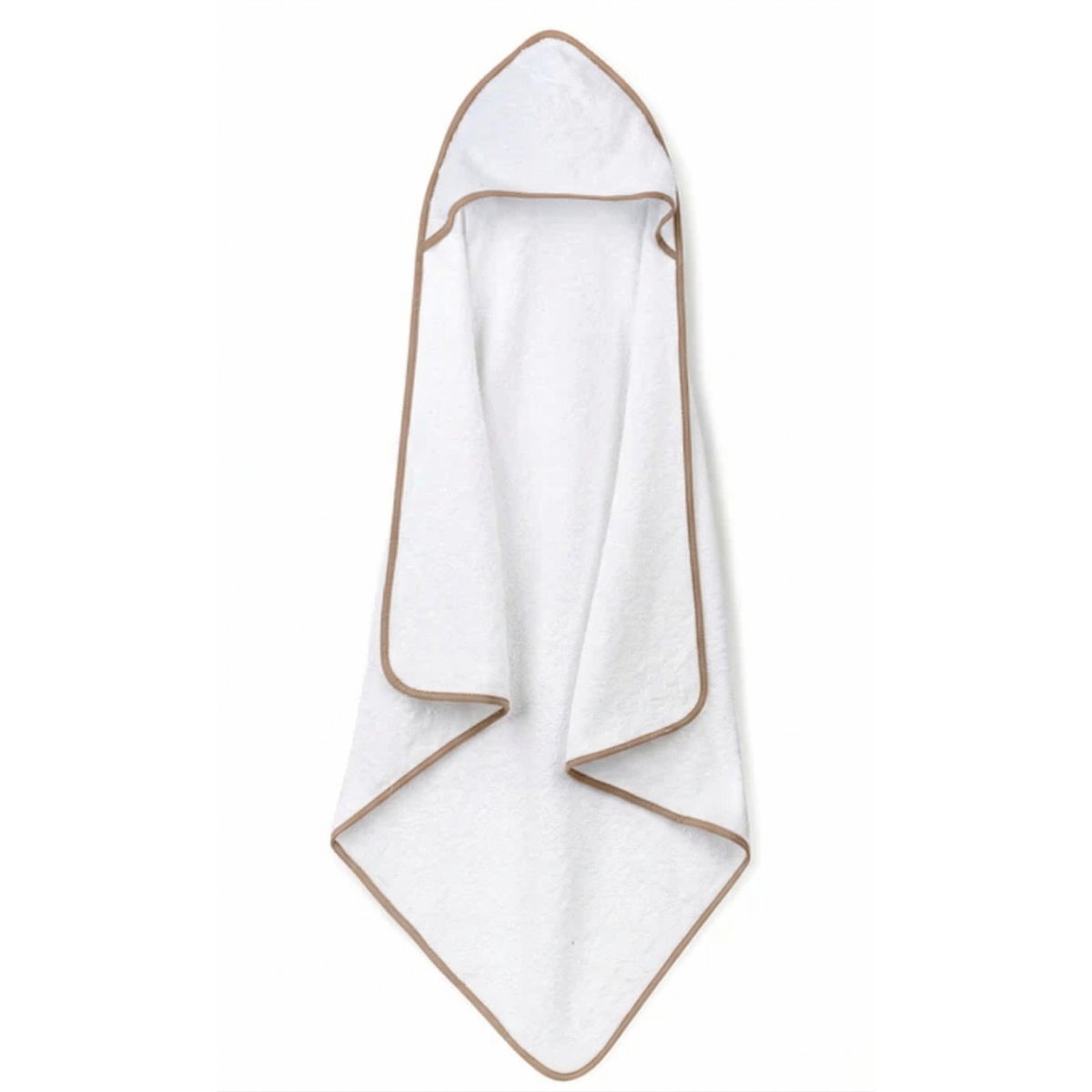 Lullabee XL Camel Beige Baby Hooded Towel With Wash Mitt
