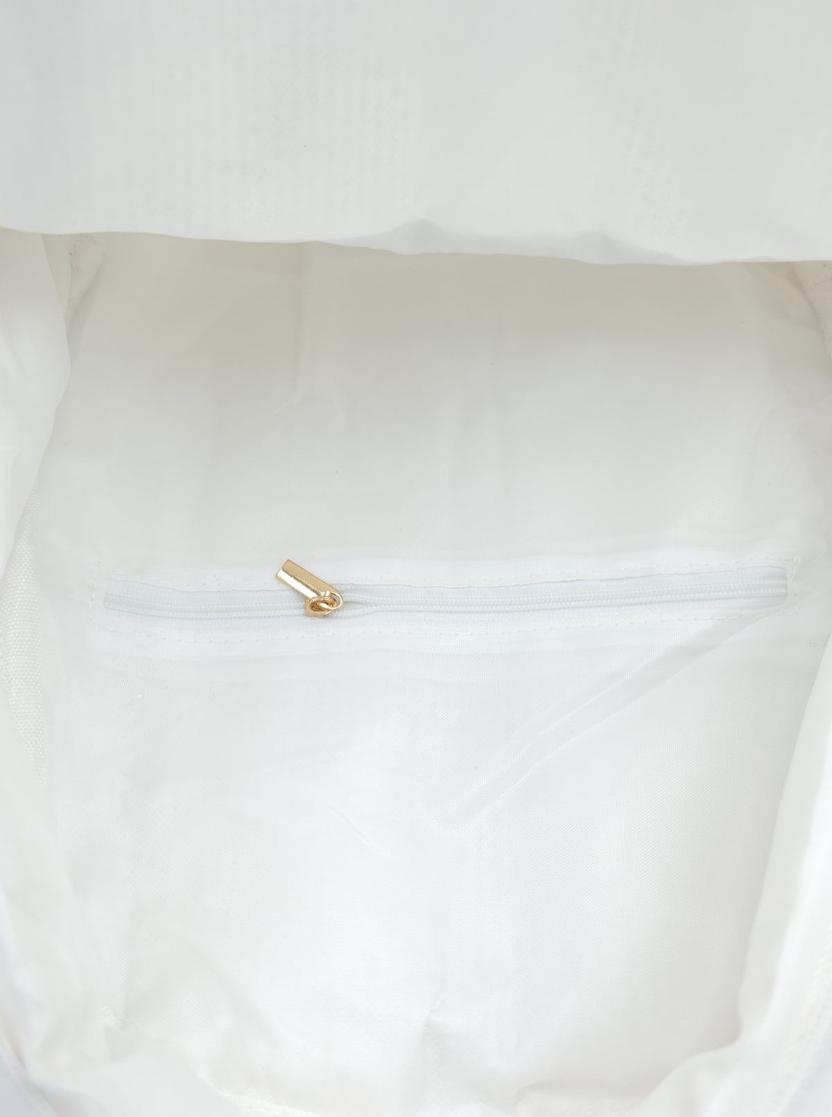 Lullabee Large White Seersucker Backpack