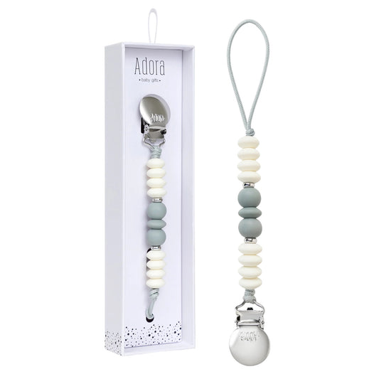 Graphite Trio pacifier clip
