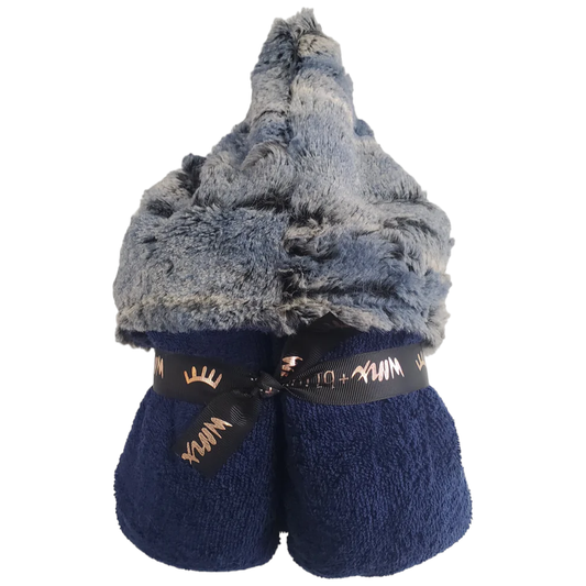 Serviette à capuche Winx et Blinx Navy Ombre