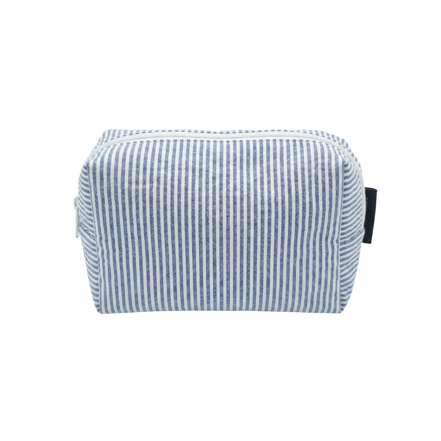 Lullabee Large Navy Seersucker Backpack - Free Pouch