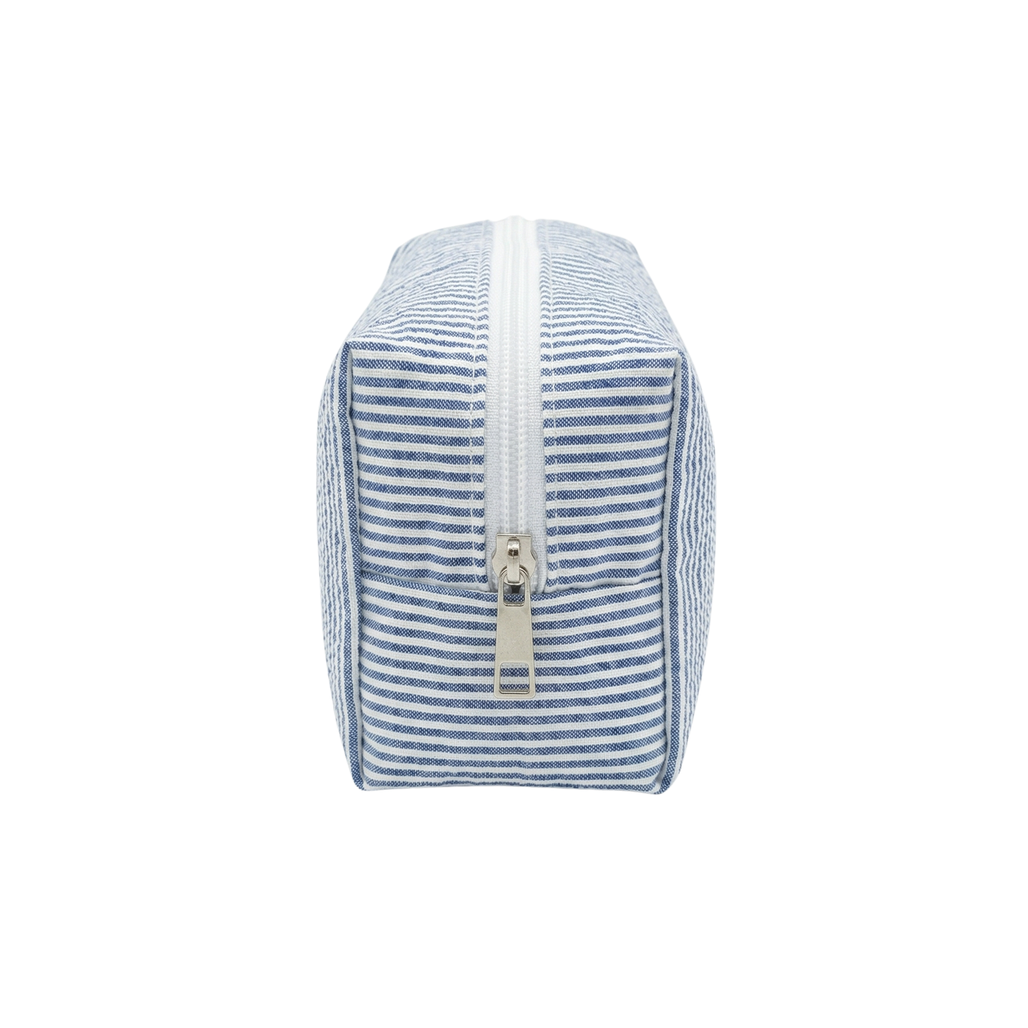 Lullabee Large Navy Seersucker Backpack - Free Pouch
