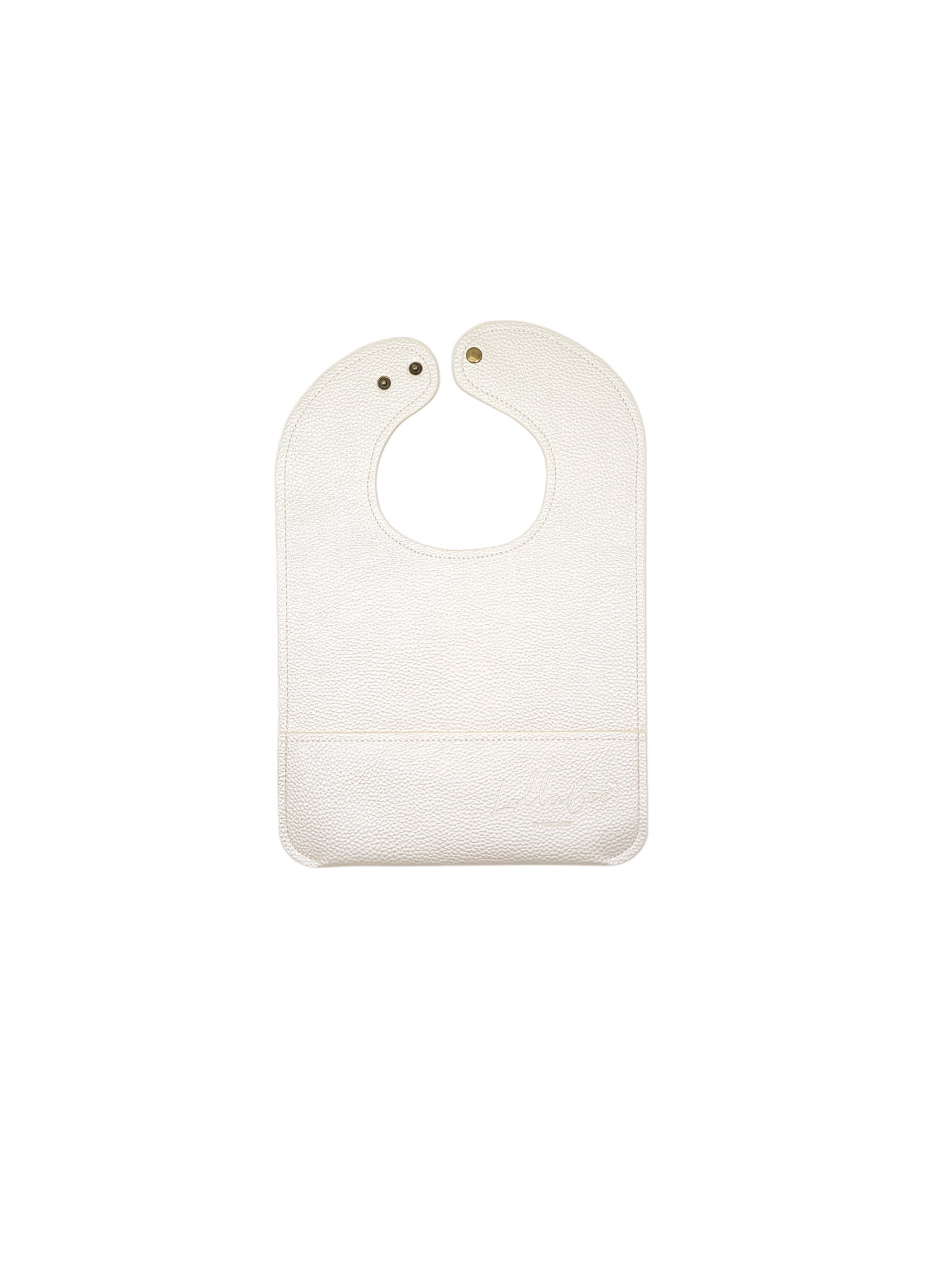 Lullabee Faux Leather Personalized Bibs in Assorted Colors