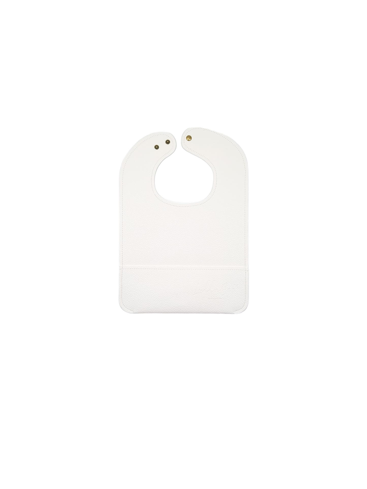 Lullabee Faux Leather Personalized Bibs in Assorted Colors