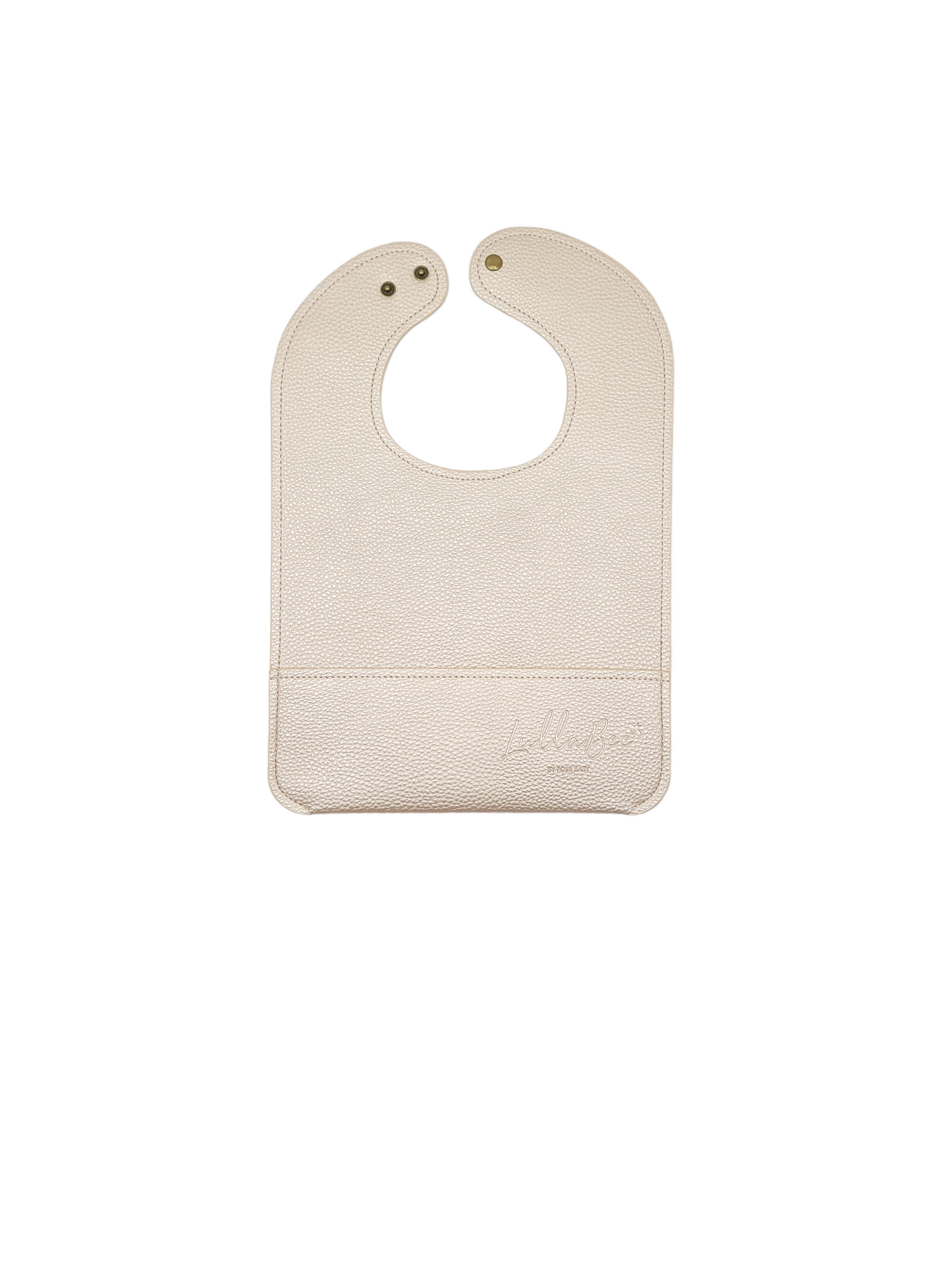 Lullabee Faux Leather Personalized Bibs in Assorted Colors