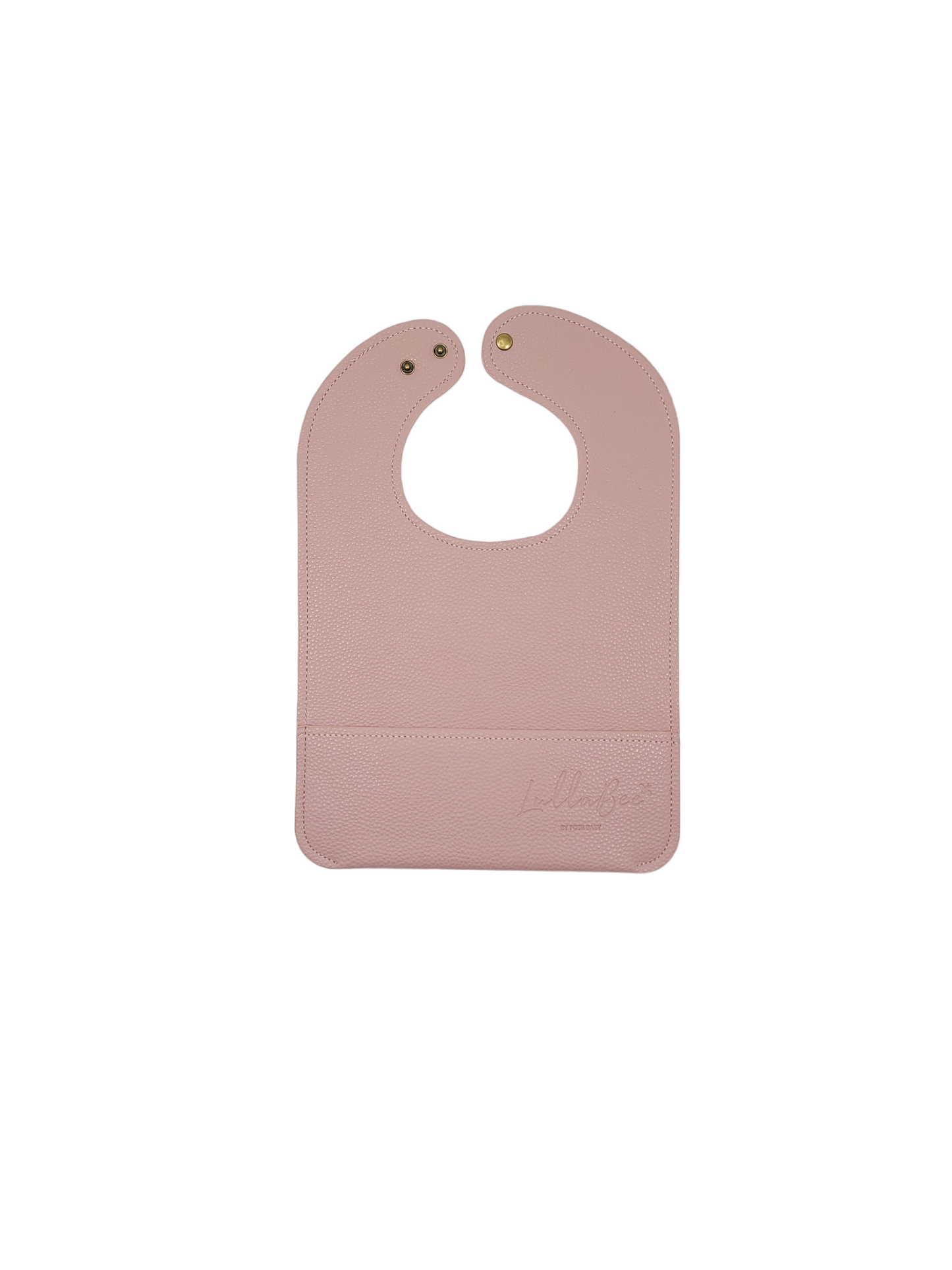 Lullabee Faux Leather Personalized Bibs in Assorted Colors