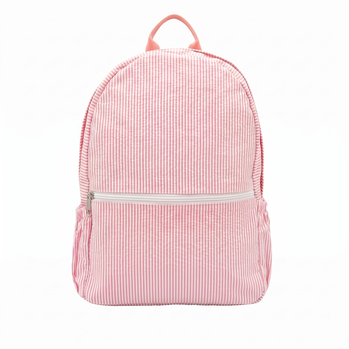 Lullabee Large Pink Seersucker Backpack