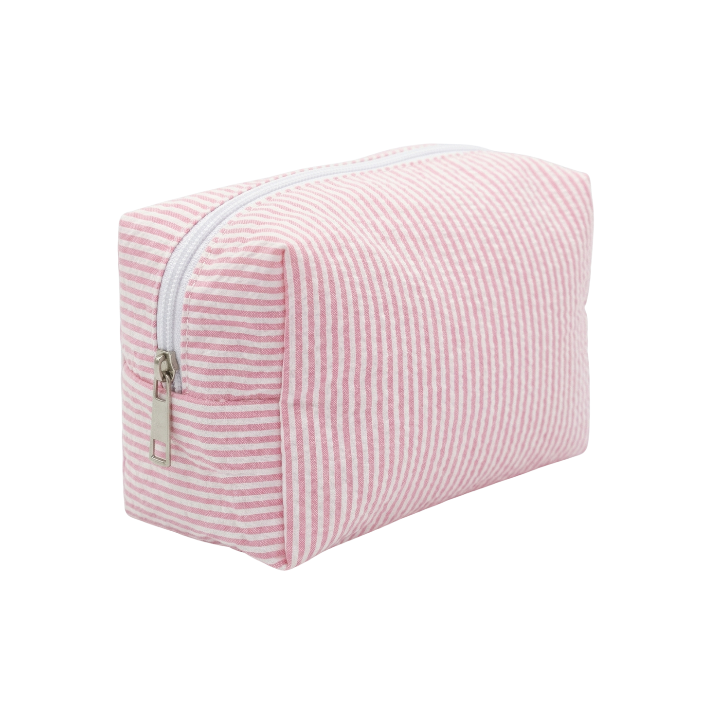 Lullabee Large Pink Seersucker Backpack - Free Pouch