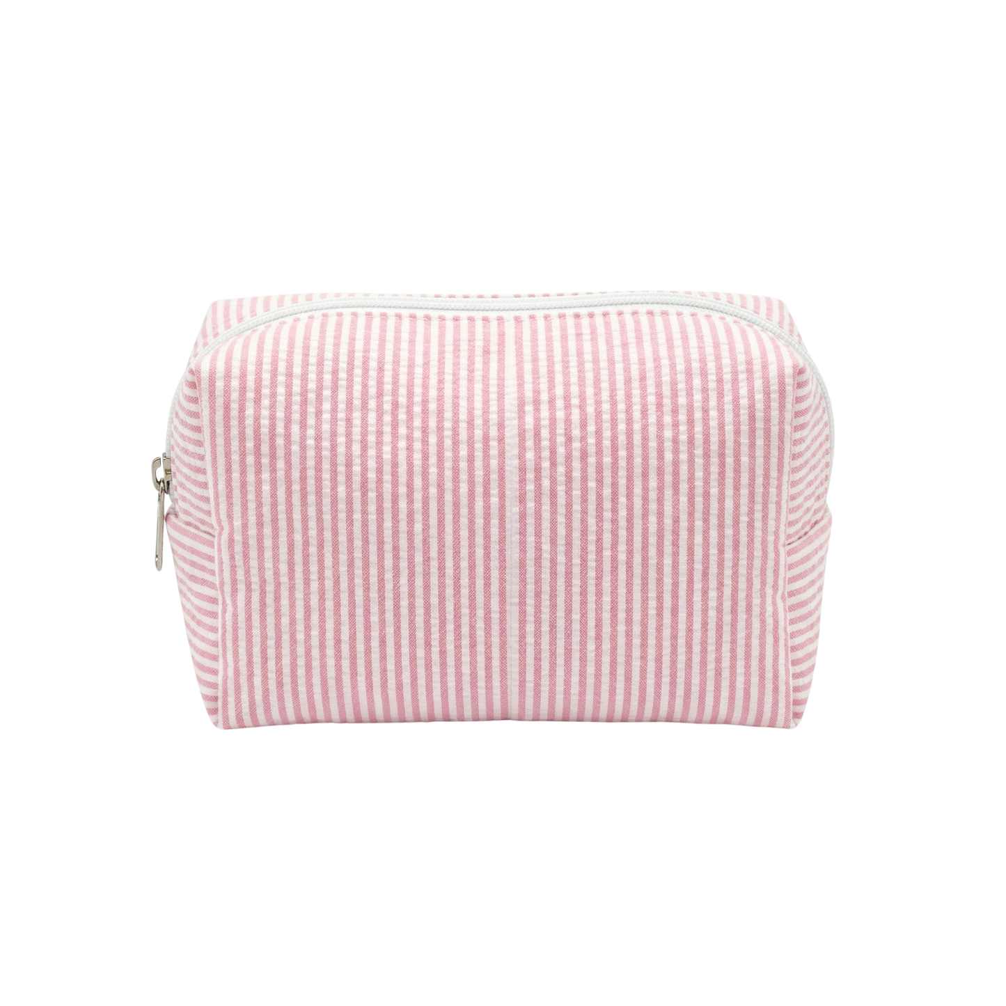 Lullabee Large Pink Seersucker Backpack - Free Pouch