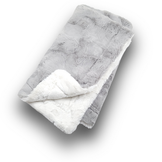 Lullabee Silver Cream Minky Blanket