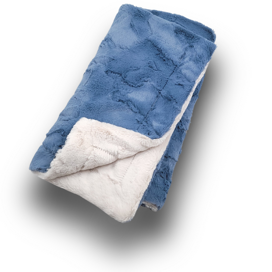 Lullabee Blue Pearl Minky Blanet