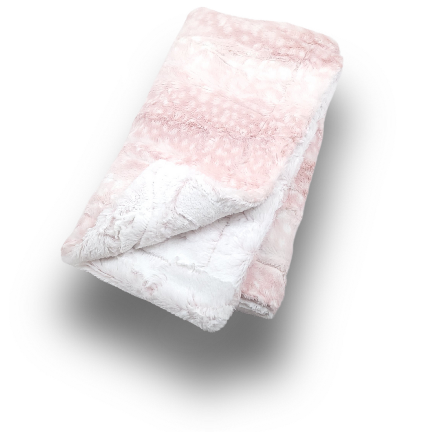 Lullabee Pink Fawn Minky Blanket