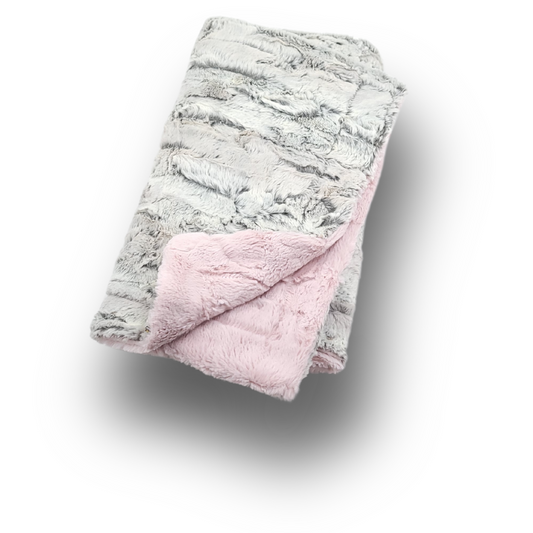 Lullabee Pink Fox Minky Blanket