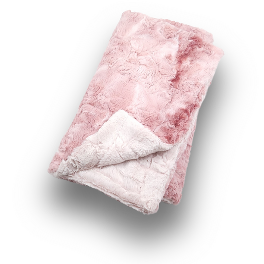 Lullabee Galaxy Rosewater Heather Minky Blanket