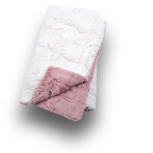 Lullabee Rosewood Frosted Minky Blanket