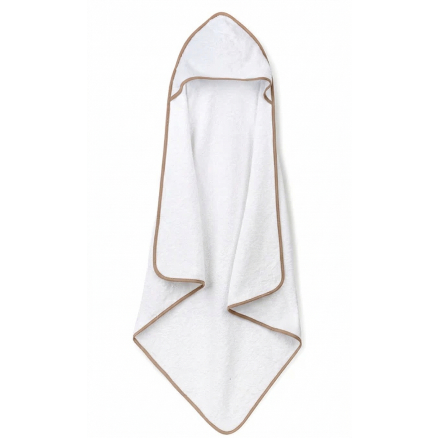 Lullabee XL Camel Beige Baby Hooded Towel With Wash Mitt