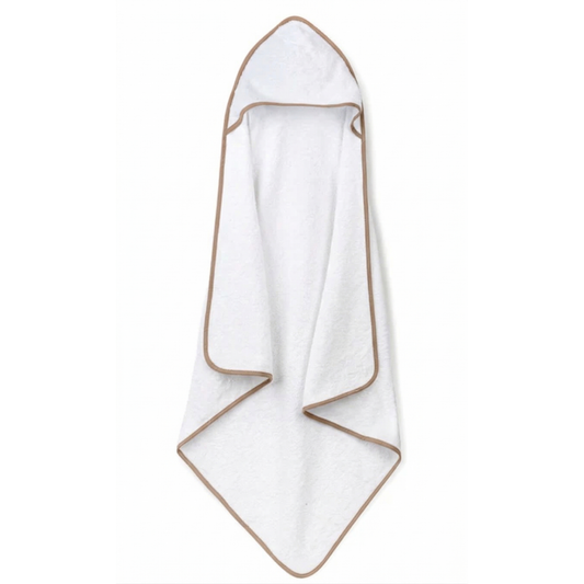 Lullabee XL Camel Beige Baby Hooded Towel With Wash Mitt