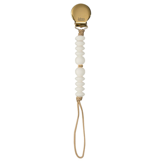 Vanilla Gold Ombre pacifier clip