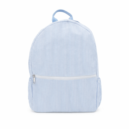Sac à dos en seersucker bleu bébé MINT