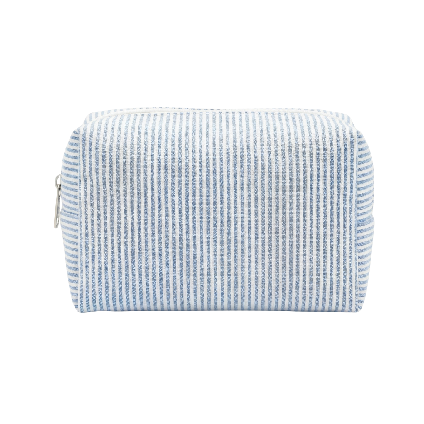 Lullabee Large Baby Blue Seersucker Backpack - Free Pouch