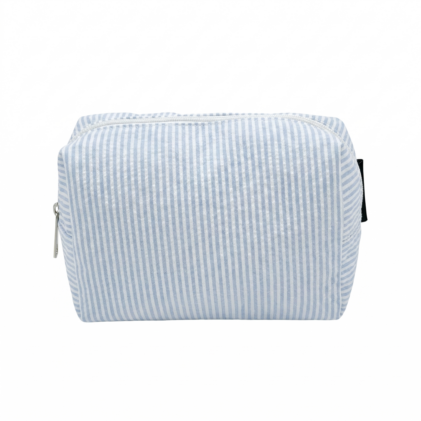 Lullabee Large Baby Blue Seersucker Backpack - Free Pouch