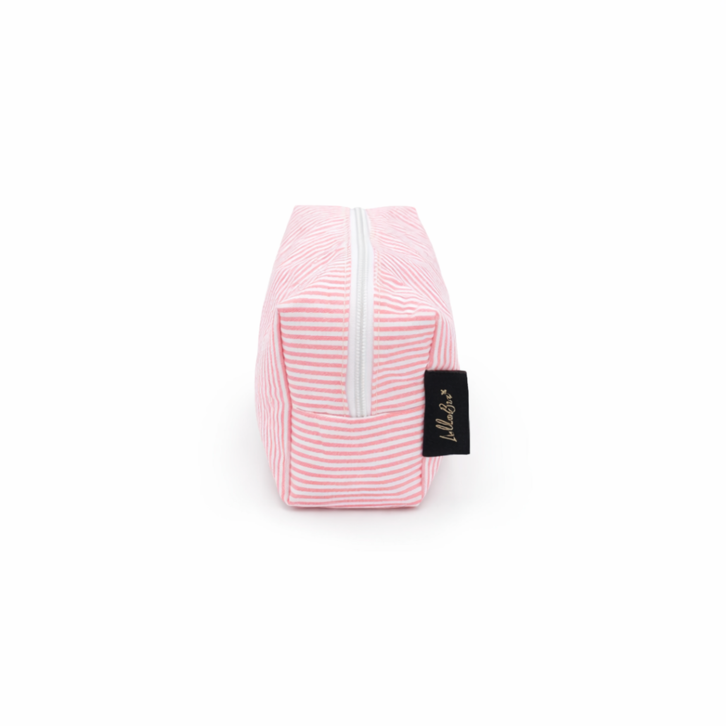 Lullabee Large Pink Seersucker Backpack - Free Pouch