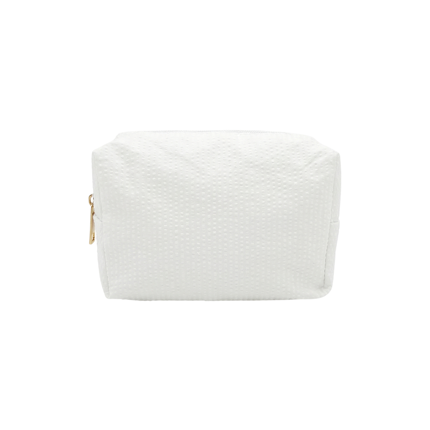 Lullabee Large White Seersucker Backpack - Free Pouch